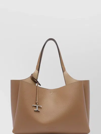 Tod's Textured Leather Tote Bag Handles