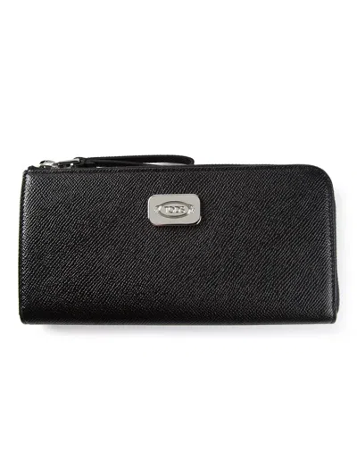 Tod's Textured Purse In Black