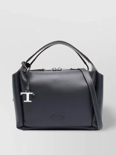Tod's Textured Shoulder Bag With Handles And Strap