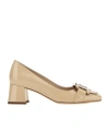 Tod's Patent Leather Pumps In Nude