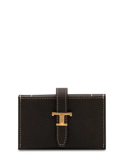 Tod's Tod`s Tim Accordion Mini Wallet In Nero