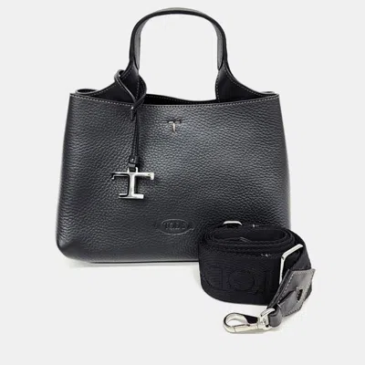 Pre-owned Tod's Timeless Black Leather Micro Bag