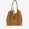 Tod's T Timeless Medium Leather Hobo Bag In Leather Brown
