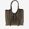 TOD'S TIMELESS LEATHER MINI T BAG