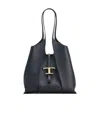 Tod's Timeless Leather Shopping Bag In Black