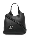 Tod's Timeless Leather Tote Bag In Black