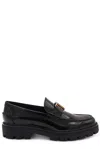 TOD'S TIMELESS LOGO-PLAQUE LOAFERS