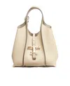 Tod's Elegant Mini Timeless Tote In Black Leather In Nude