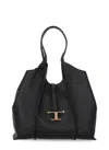 Tod's T Timeless Shopping Bag In Black