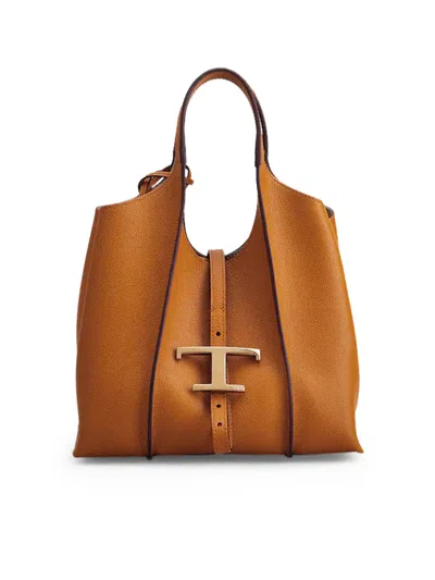 TOD'S TIMELESS SHOPPING BAG IN LEATHER MINI