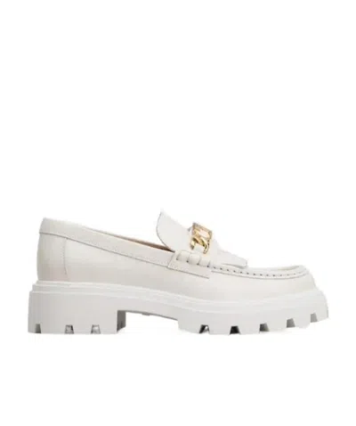 Tod's Timeless Slip-on Loafers In White
