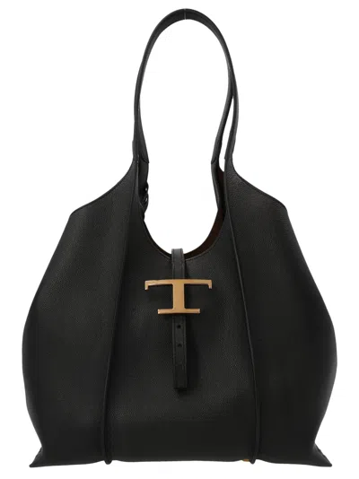 Tod's Timeless Small Shopping Bag In Black