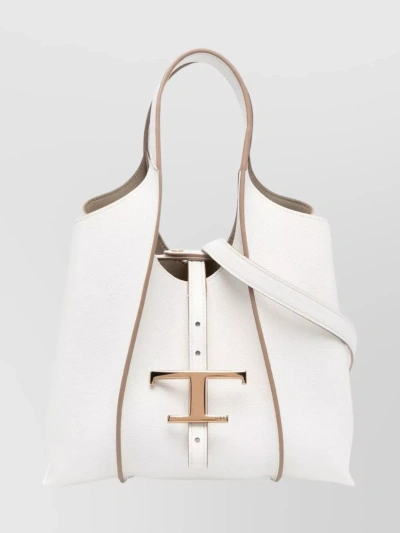 Tod's Versatile Detachable Strap Hobo Bag In White