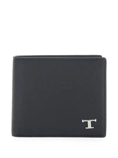 Tod's T-logo Wallet In Black