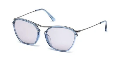 Tod's To0138 84a Women's Sunglasses Blue Size 52