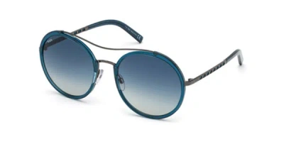 Tod's To0238 96w Women's Sunglasses Blue Size 57