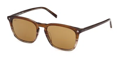 Tod's To0335 55e Men's Sunglasses Tortoiseshell Size 53