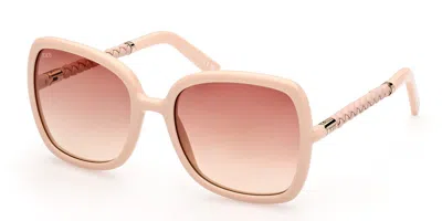 Tod's To0351 72z Women's Sunglasses Pink Size 59