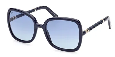 Tod's To0351 90w Women's Sunglasses Blue Size 59