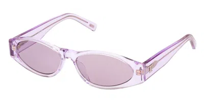 Tod's To0362-h 78y Women's Sunglasses Purple Size 57