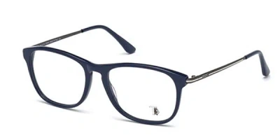 Tod's To5140 Men's Glasses, Blue, Size 53 In Black