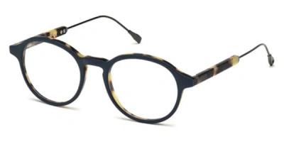 Tod's To5176 Men's Glasses, Tortoiseshell, Size 49 In Brown