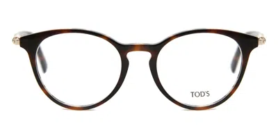 Tod's To5184 Women's Glasses, Tortoiseshell, Size 49 In Brown