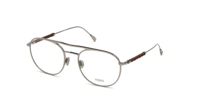 Tod's To5229 014 Occhiali Da Vista Grigi Per Uomo (solo Montatura) In Gray