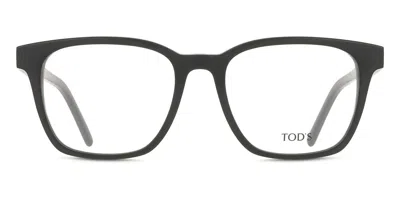 Tod's To5230 002 Occhiali Da Vista Neri Per Uomo (solo Montatura) In Black
