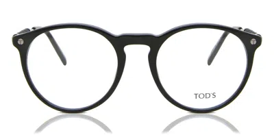 Tod's To5265 001 Occhiali Da Vista Neri Per Uomo (solo Montatura) In Black