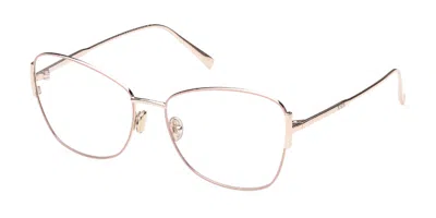 Tod's To5271 072 Occhiali Da Vista Rosa Per Donna (solo Montatura) In Brown
