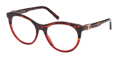 Tod's To5287 Women's Glasses, Red, Size 53
