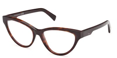 Tod's To5299 Women's Glasses, Tortoiseshell, Size 56 In Brown