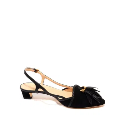 Tod's 40mm Leaf-charm Pumps In Black