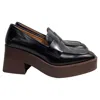 Tod's Chunky Heeled Loafers In Black