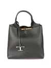 Tod's Leather Tote In Black