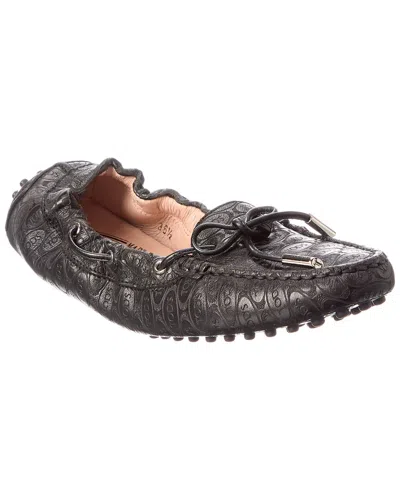 Tod's Alber Elbaz Suede Loafer In Animal Print