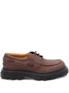 Tod's Boat Shoes With Chunky Sole And Eyelet Detailing In Multi