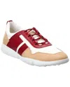 TOD'S TOD’S ALL COMPETITION CANVAS & LEATHER SNEAKER