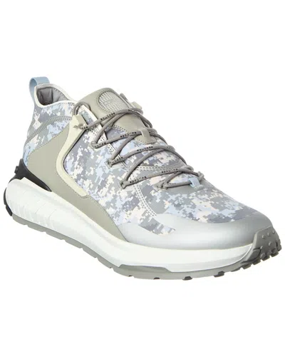 Tod's Allac Camo Leather Sneaker In Green