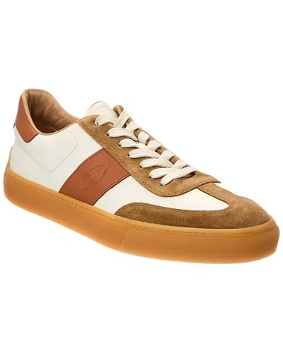 Tod's Logo-stamp Low-top Sneakers In White
