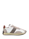Tod's T Vintage Leather Sneakers In Beige