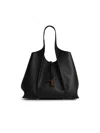 Tod's T Timeless Grained Leather Bag In Black