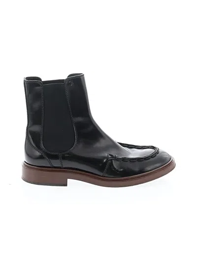 Pre-owned Tod's Ankle Boots In Black