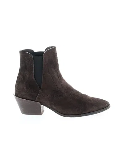 Pre-owned Tod's Ankle Boots In Brown