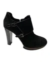Tod's Ankle Boots In Black Suede In Black