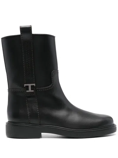 Tod's Ankle Boots Shoes In Black