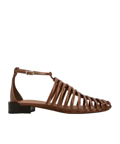 Tod's Ankle Strap Strappy Sandals In Brown