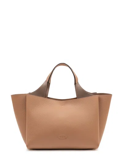 Tod's Tod`s  Apa 2 Mini Trac Shoulder Bag In Cappuccino-argilla Sc.