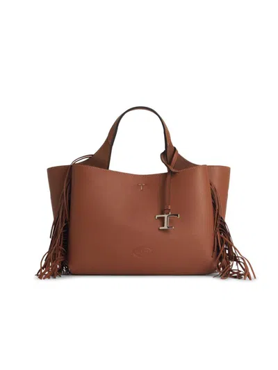 Tod's 'apa' Brown Leather Bag
